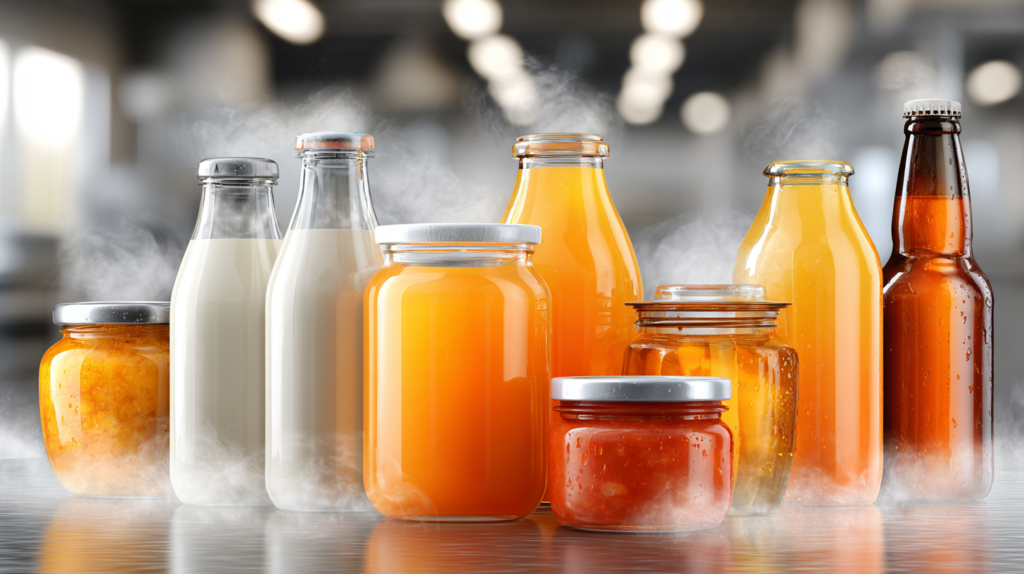 Pasteurización de alimentos en casa con frascos de vidrio y jugos naturales